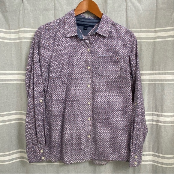 TOMMY HILFIGER / Long Sleeve Button Down Size M - Picture 2 of 12